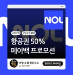 항공권 50% 페이백
