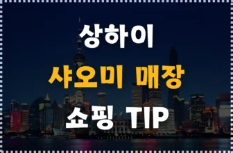 중국 상하이 여행 : 상하이 샤오미 매장 위치, 기념품&필수템 소개!