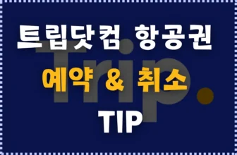 트립닷컴 항공권 예약 및 취소 팁! + 항공권 할인코드 총정리